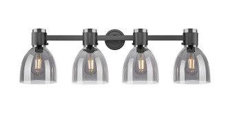 Downtown Urban Four Light Bath Vanity in Matte Black (405|464-4W-BK-G464D-7SM)