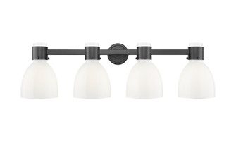 Downtown Urban Four Light Bath Vanity in Matte Black (405|464-4W-BK-G464D-7GW)