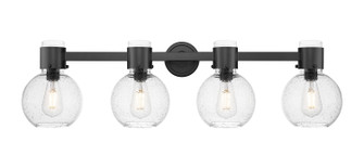 Downtown Urban Four Light Bath Vanity in Matte Black (405|464-4W-BK-G464B-7SDY)