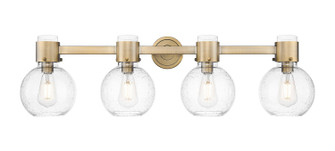 Downtown Urban Four Light Bath Vanity in Brushed Brass (405|464-4W-BB-G464B-7SDY)