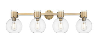 Downtown Urban Four Light Bath Vanity in Brushed Brass (405|464-4W-BB-G464B-7CL)