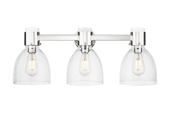 Downtown Urban Three Light Bath Vanity in Polished Nickel (405|464-3W-PN-G464D-7SDY)