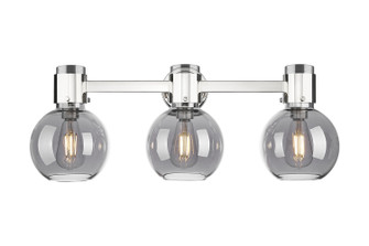 Downtown Urban Three Light Bath Vanity in Polished Nickel (405|464-3W-PN-G464B-7SM)