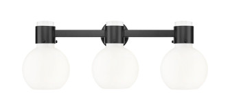 Downtown Urban Three Light Bath Vanity in Matte Black (405|464-3W-BK-G464B-7GW)