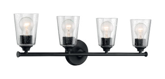 Bransel Four Light Vanity in Matte Black (72|60-7284)