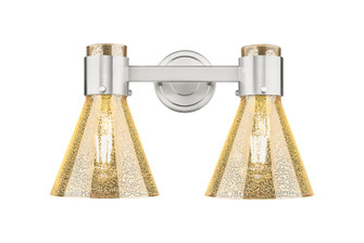 Downtown Urban Two Light Bath Vanity in Satin Nickel (405|464-2W-SN-G464C-7ME)