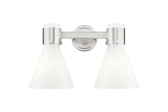 Downtown Urban Two Light Bath Vanity in Satin Nickel (405|464-2W-SN-G464C-7GW)