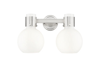 Downtown Urban Two Light Bath Vanity in Brushed Satin Nickel (405|464-2W-SN-G464B-7GW)