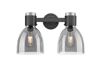 Downtown Urban Two Light Bath Vanity in Matte Black (405|464-2W-BK-G464D-7SM)
