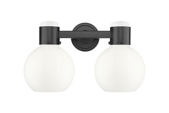Downtown Urban Two Light Bath Vanity in Matte Black (405|464-2W-BK-G464B-7GW)