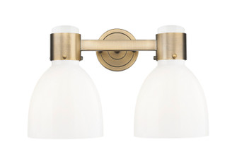 Downtown Urban Two Light Bath Vanity in Brushed Brass (405|464-2W-BB-G464D-7GW)