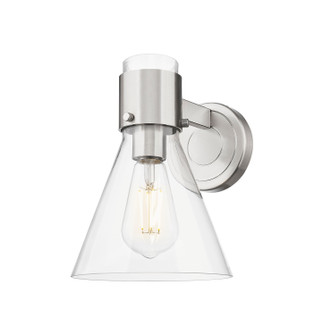 Downtown Urban One Light Wall Sconce in Satin Nickel (405|464-1W-SN-G464C-7CL)