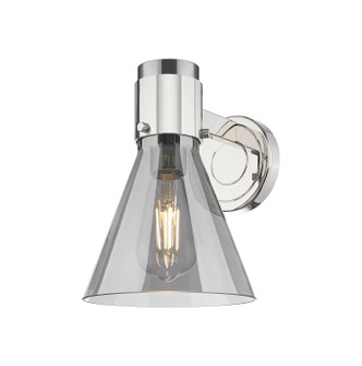 Downtown Urban One Light Wall Sconce in Polished Nickel (405|464-1W-PN-G464C-7SM)
