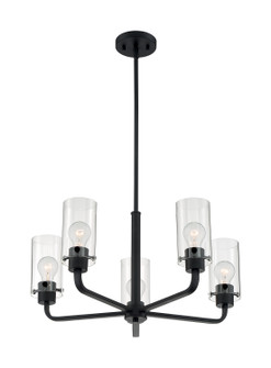 Sommerset Five Light Chandelier in Matte Black (72|60-7275)