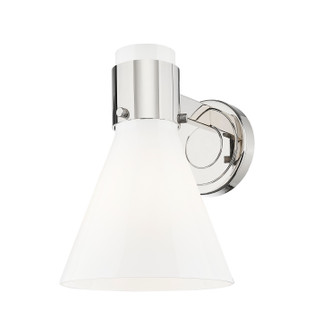 Downtown Urban One Light Wall Sconce in Polished Nickel (405|464-1W-PN-G464C-7GW)