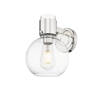 Downtown Urban One Light Wall Sconce in Polished Nickel (405|464-1W-PN-G464B-7CL)