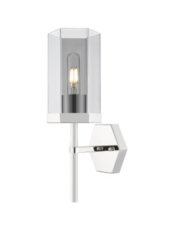 Downtown Urban One Light Wall Sconce in Polished Nickel (405|463-1W-PN-G463-8SM)