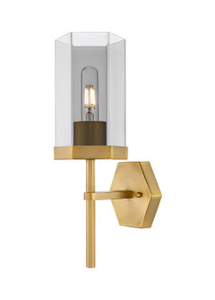 Downtown Urban One Light Wall Sconce in Brushed Brass (405|463-1W-BB-G463-8SM)