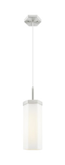 Downtown Urban One Light Pendant in Satin Nickel (405|463-1P-SN-G463-12WH)