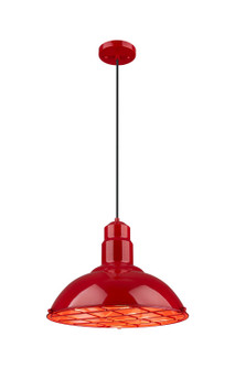 Downtown Urban One Light Pendant in Red (405|455-1P-16RD)