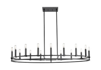 Downtown Urban 16 Light Chandelier in Matte Black (405|449-16CR-BK)