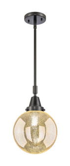 Caden One Light Mini Pendant in Matte Black (405|447-1S-BK-G208-8)