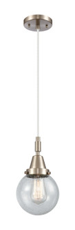 Caden One Light Mini Pendant in Brushed Satin Nickel (405|447-1P-SN-G204-6)