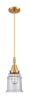 Caden One Light Mini Pendant in Satin Gold (405|447-1P-SG-G184)