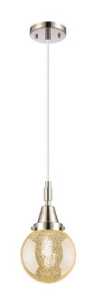 Caden One Light Pendant in Polished Nickel (405|447-1P-PN-G208-6)