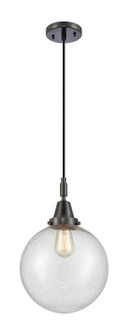 Caden One Light Mini Pendant in Matte Black (405|447-1P-BK-G204-10)