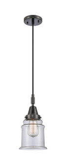 Caden One Light Mini Pendant in Matte Black (405|447-1P-BK-G182)