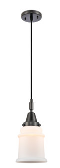 Caden One Light Mini Pendant in Matte Black (405|447-1P-BK-G181)