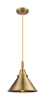 Caden One Light Mini Pendant in Brushed Brass (405|447-1P-BB-M10-BB)