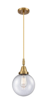 Caden One Light Mini Pendant in Brushed Brass (405|447-1P-BB-G204-8)