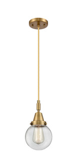 Caden One Light Mini Pendant in Brushed Brass (405|447-1P-BB-G202-6)