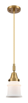 Caden One Light Mini Pendant in Brushed Brass (405|447-1P-BB-G181S)