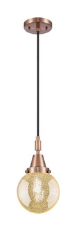 Caden One Light Mini Pendant in Antique Copper (405|447-1P-AC-G208-6)