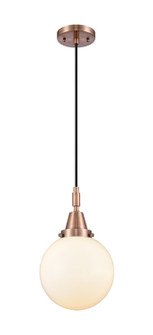 Caden One Light Mini Pendant in Antique Copper (405|447-1P-AC-G201-8)