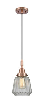 Caden One Light Pendant in Antique Copper (405|447-1P-AC-G142)