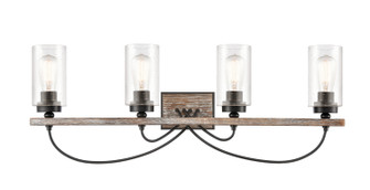 Paladin Four Light Bath Vanity in Matte Black (405|442-4W-BK-SDY-LED)