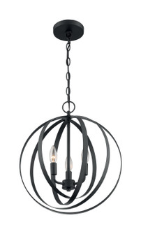 Pendleton Three Light Pendant in Matte Black (72|60-7067)