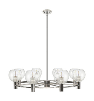 Downtown Urban Eight Light Chandelier in Polished Nickel (405|434-8CR-PN-G122-6)