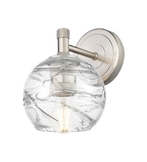 Downtown Urban One Light Wall Sconce in Satin Nickel (405|434-1W-SN-G1213-6CL)