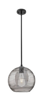 Downtown Urban One Light Pendant in Matte Black (405|434-1S-BK-G1213-12SM)