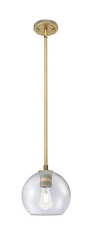 Downtown Urban One Light Pendant in Brushed Brass (405|434-1S-BB-G124-8)