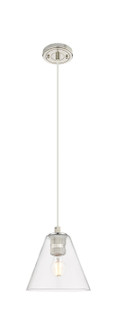Downtown Urban One Light Pendant in Satin Nickel (405|434-1P-SN-GBC-82)