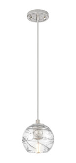 Downtown Urban One Light Pendant in Satin Nickel (405|434-1P-SN-G1213-6CL)