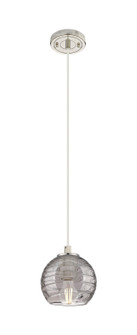 Downtown Urban One Light Pendant in Polished Nickel (405|434-1P-PN-G1213-6SM)