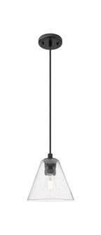 Downtown Urban One Light Pendant in Matte Black (405|434-1P-BK-GBC-84)