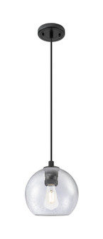 Downtown Urban One Light Pendant in Matte Black (405|434-1P-BK-G124-8)